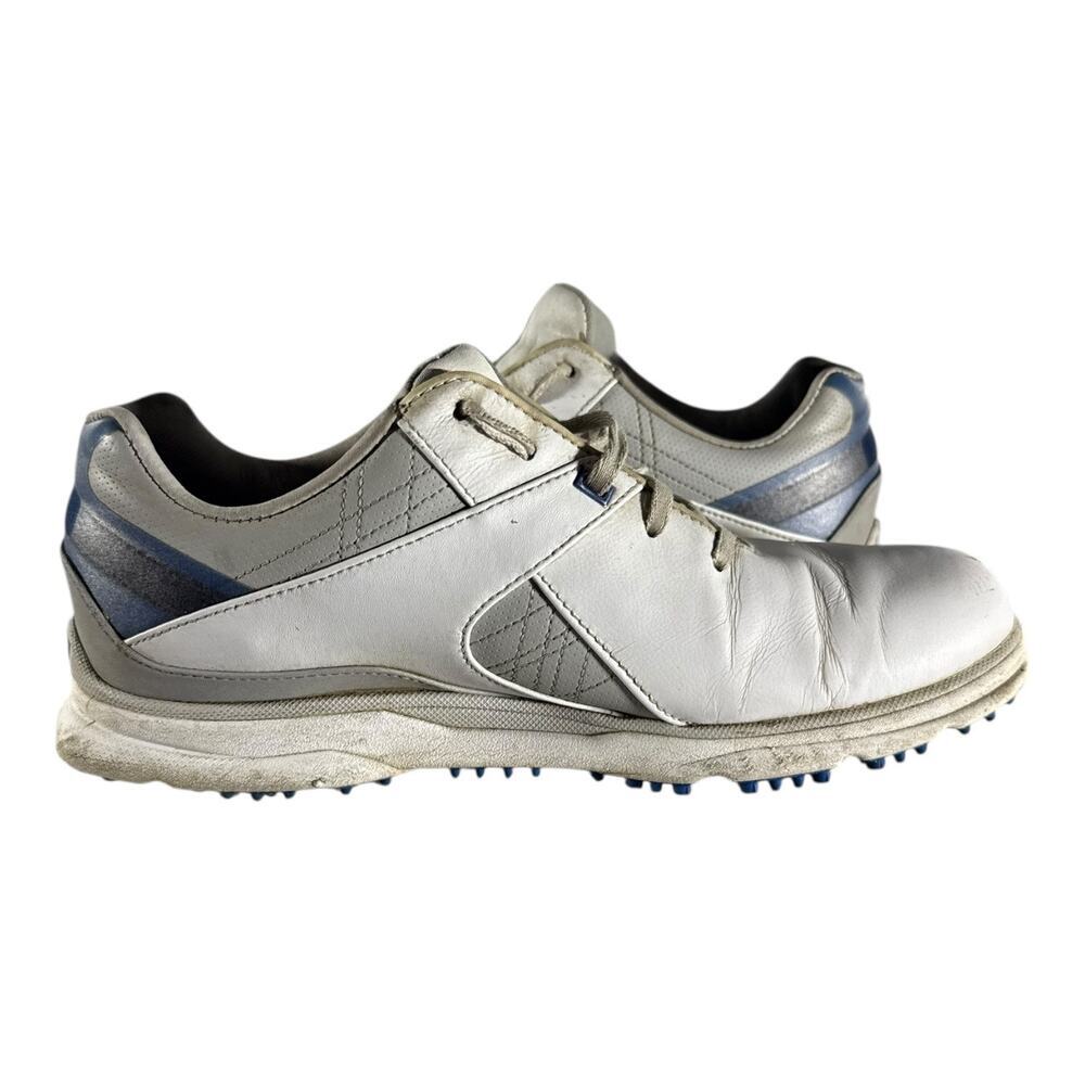 FootJoy Pro SL Shoes Men’s 8 M Golf Cleats White Leather Athletic Low Oxford - Picture 8 of 10
